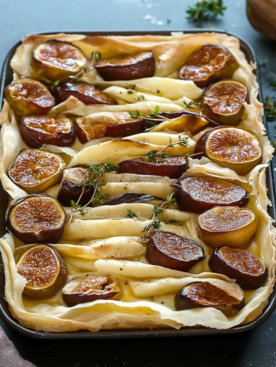 Fig & Brie Fillo Crinkle Pie