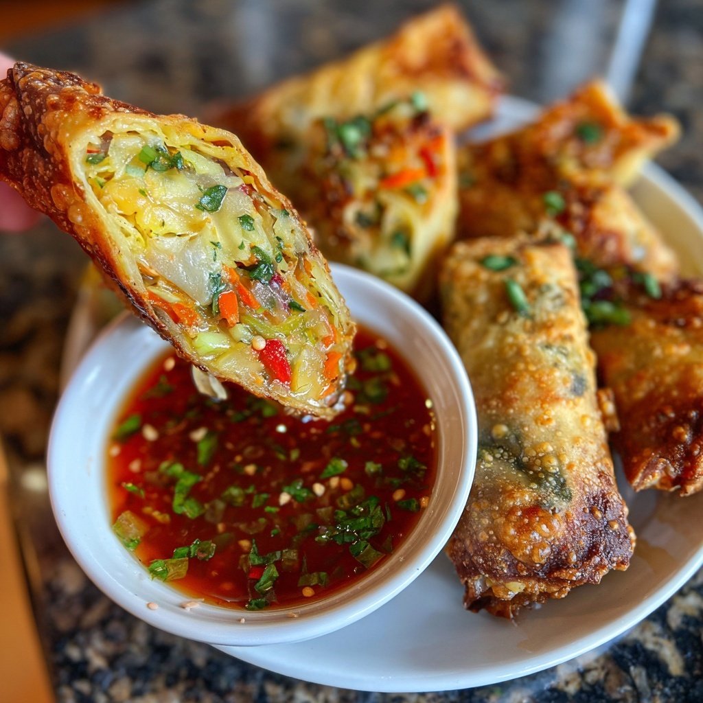 Super Bowl Veggie Spring Rolls