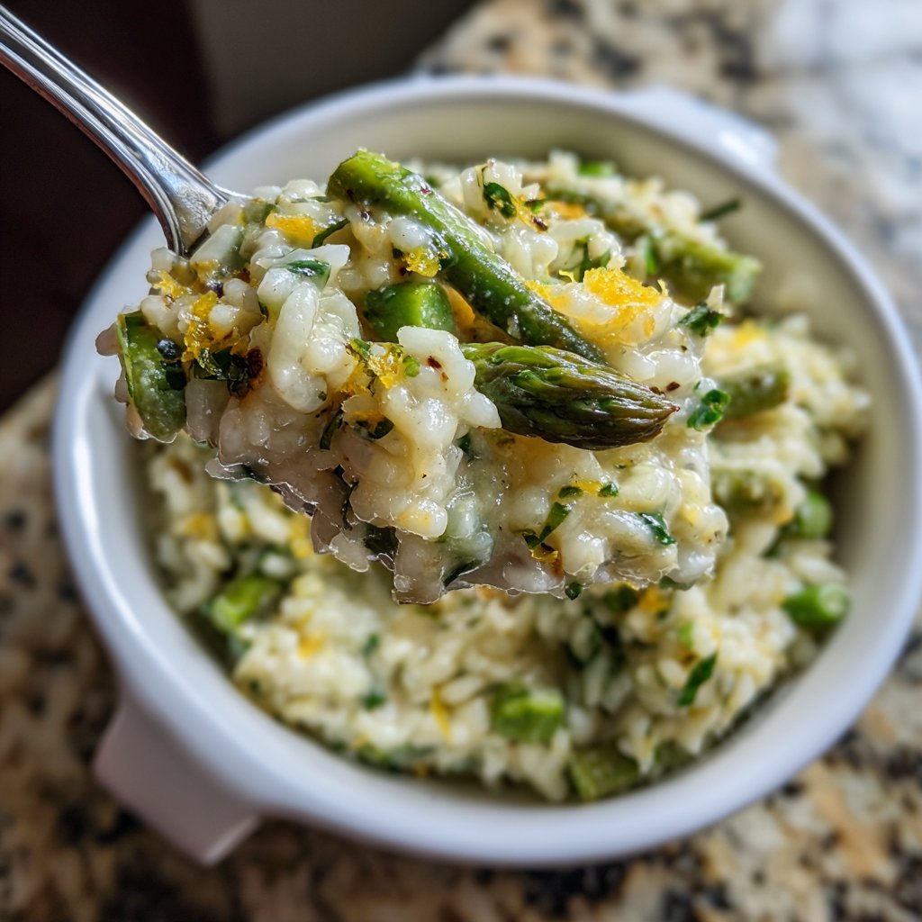 Romantic Asparagus Lemon Risotto