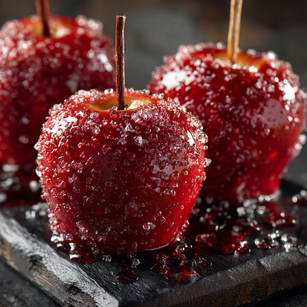 Glossy Cinnamon Candy Apples