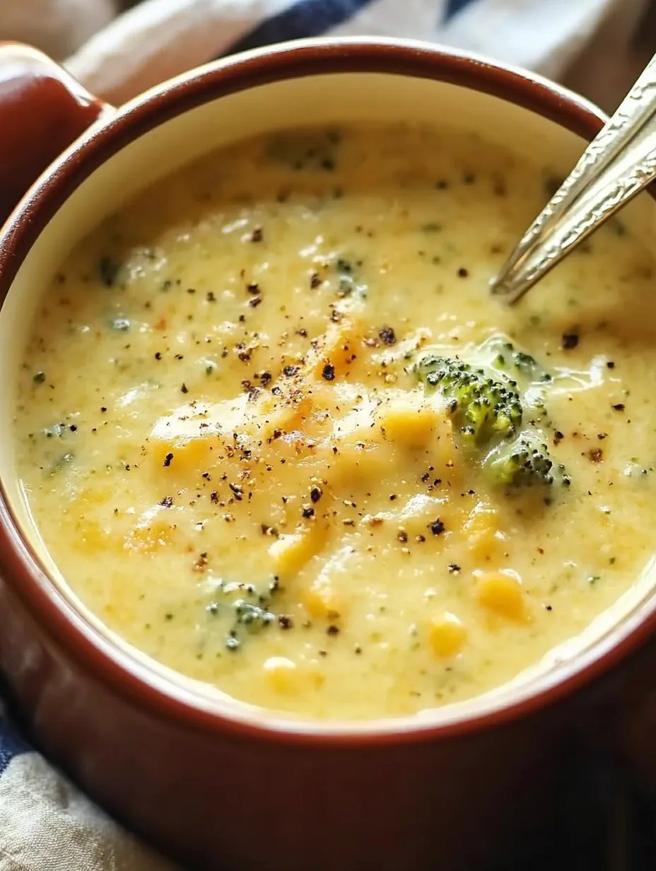 Healthy Broccoli Cheddar Soup