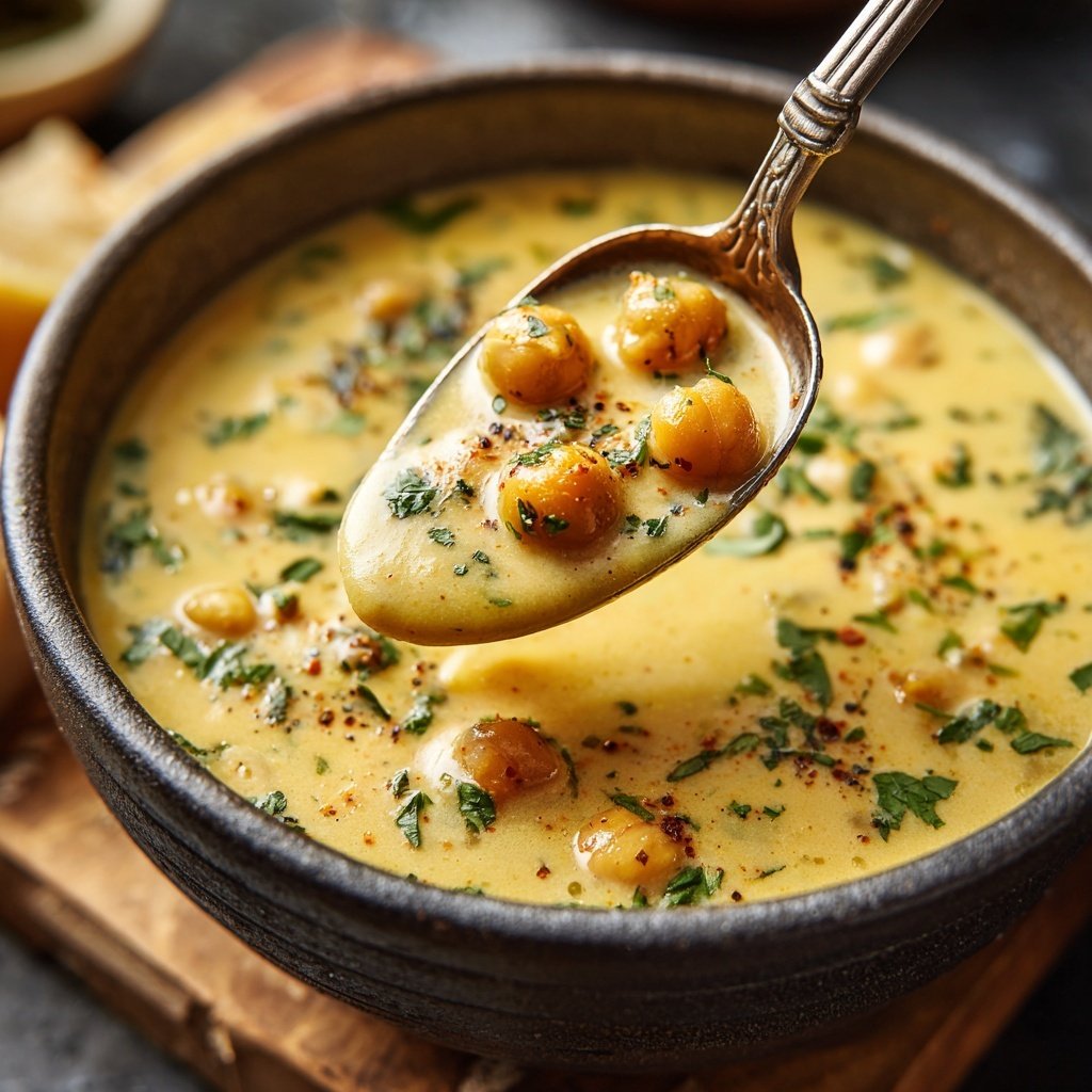 Creamy Lemon Chickpea Soup