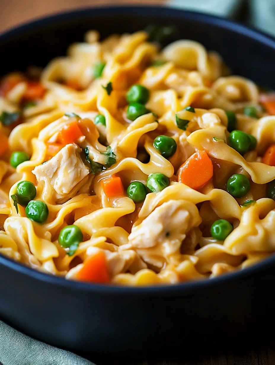 Creamy Chicken Pot Pie Noodles