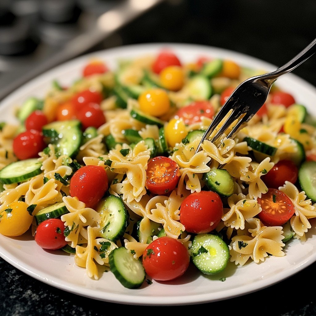 Quick Pasta Salad Lunch for Work
