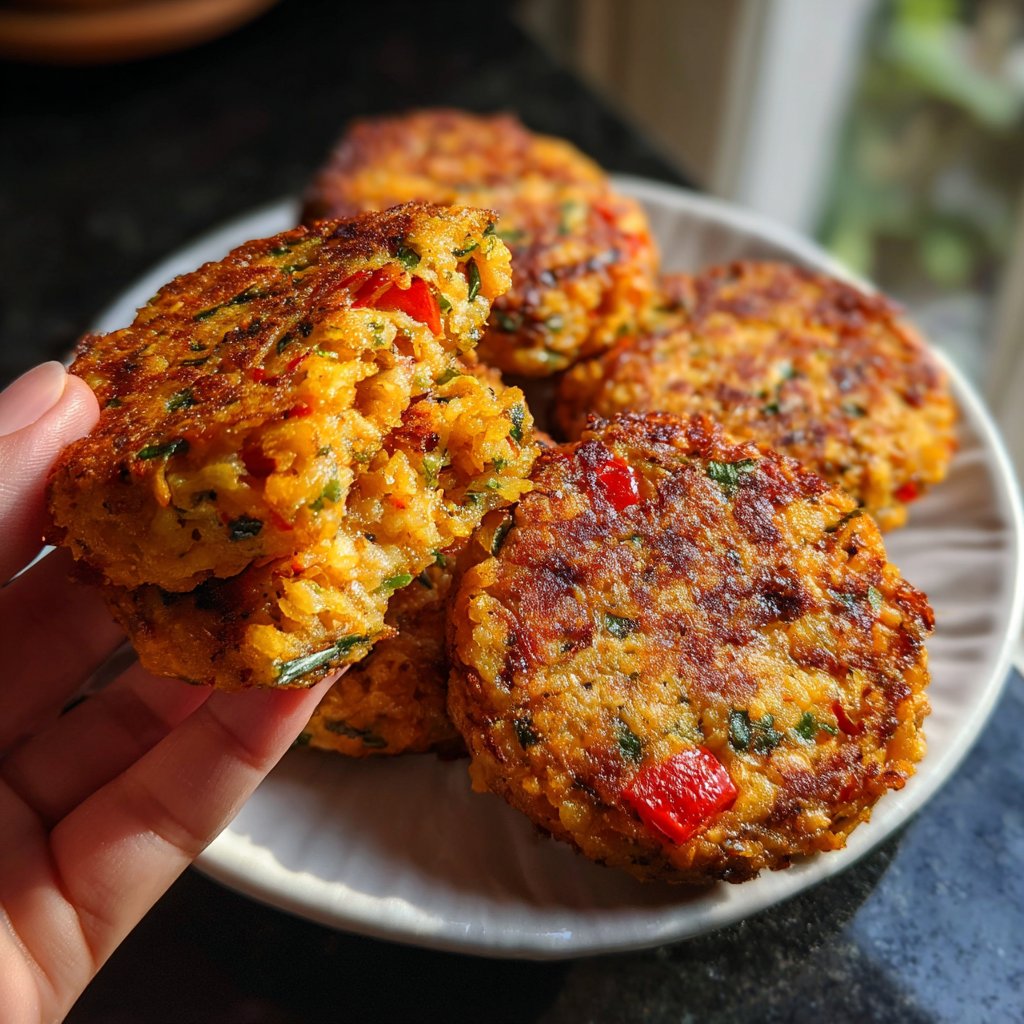 Baked Veggie Rice Patties