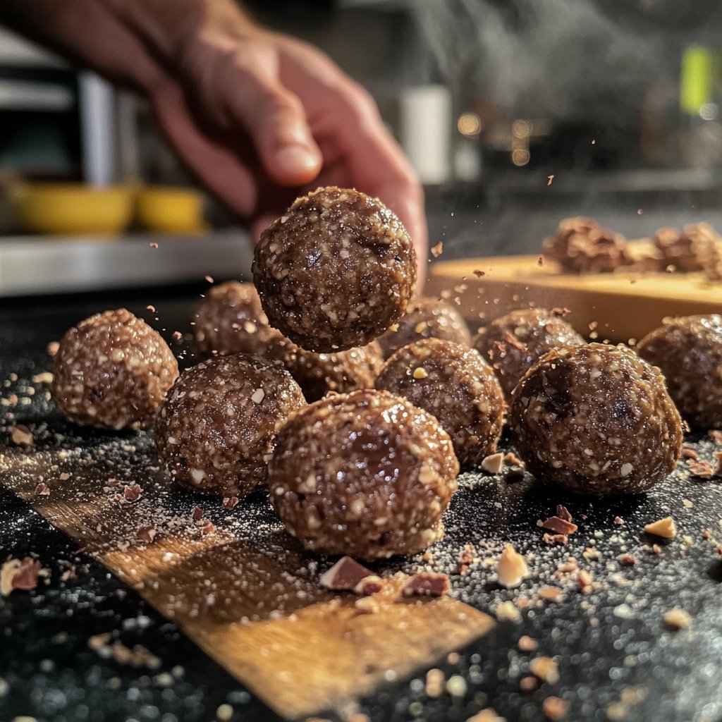 Protein Balls with Cocoa Nibs