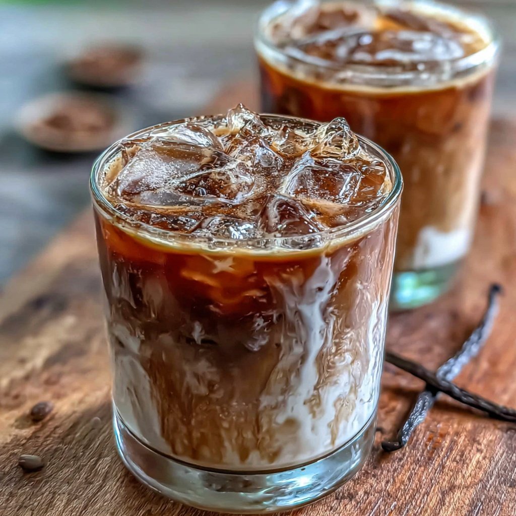 Low Calorie Iced Vanilla Coffee Drink