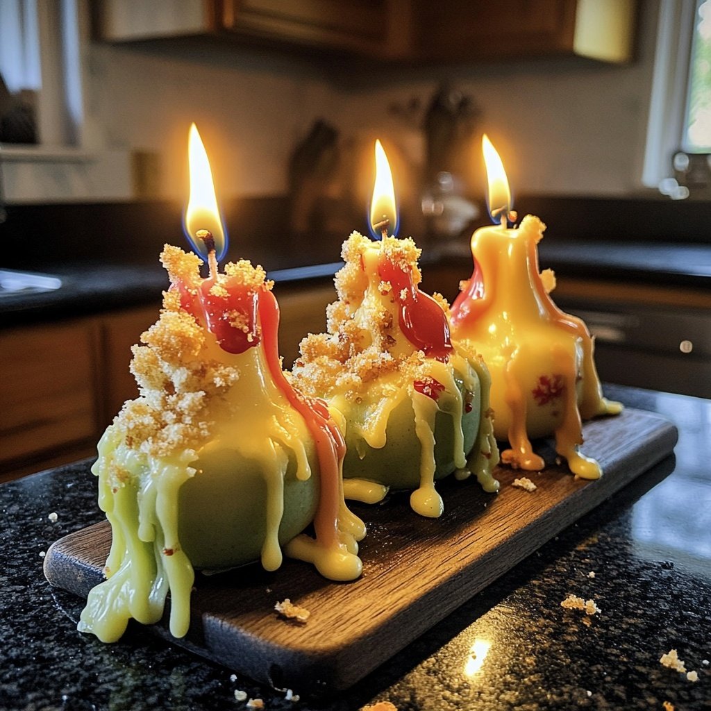 Edible Christmas Candles