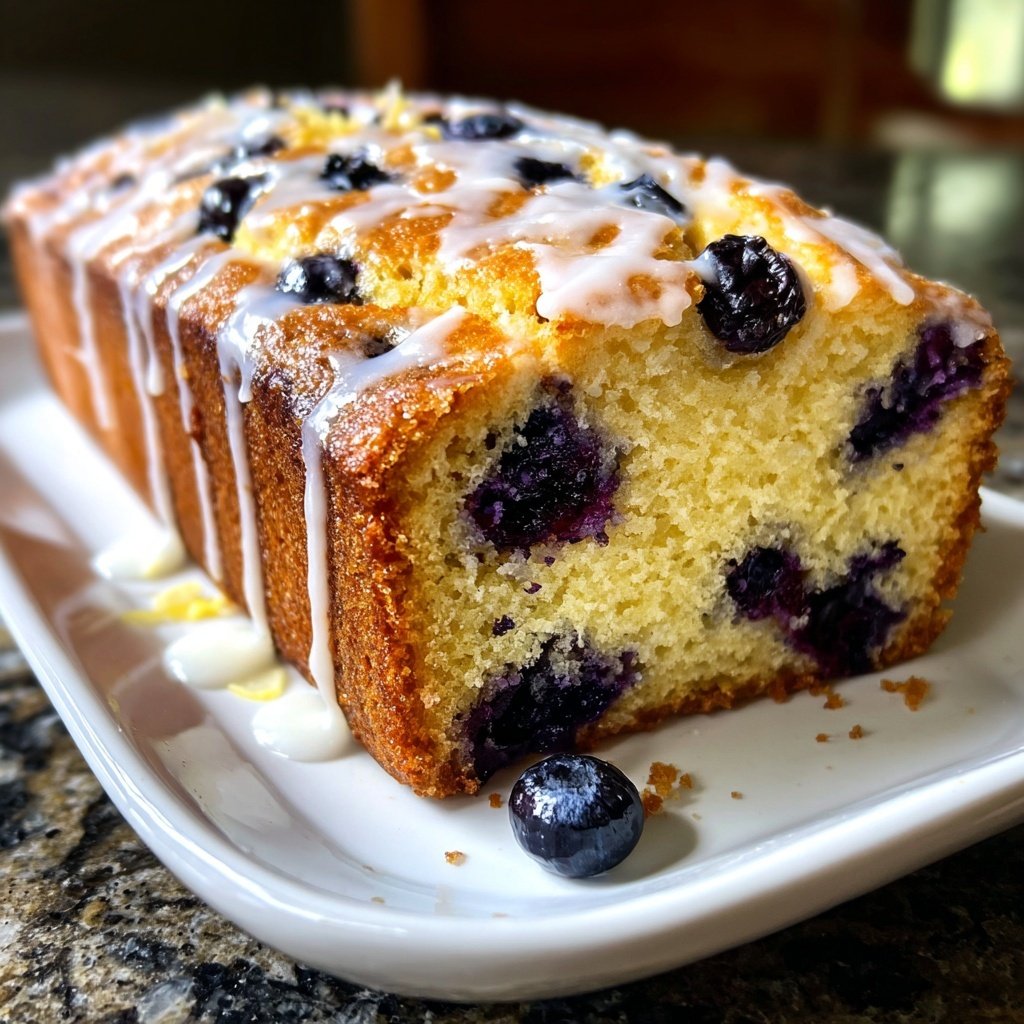 Baking & Desserts Lemon Blueberry Loaf Cake