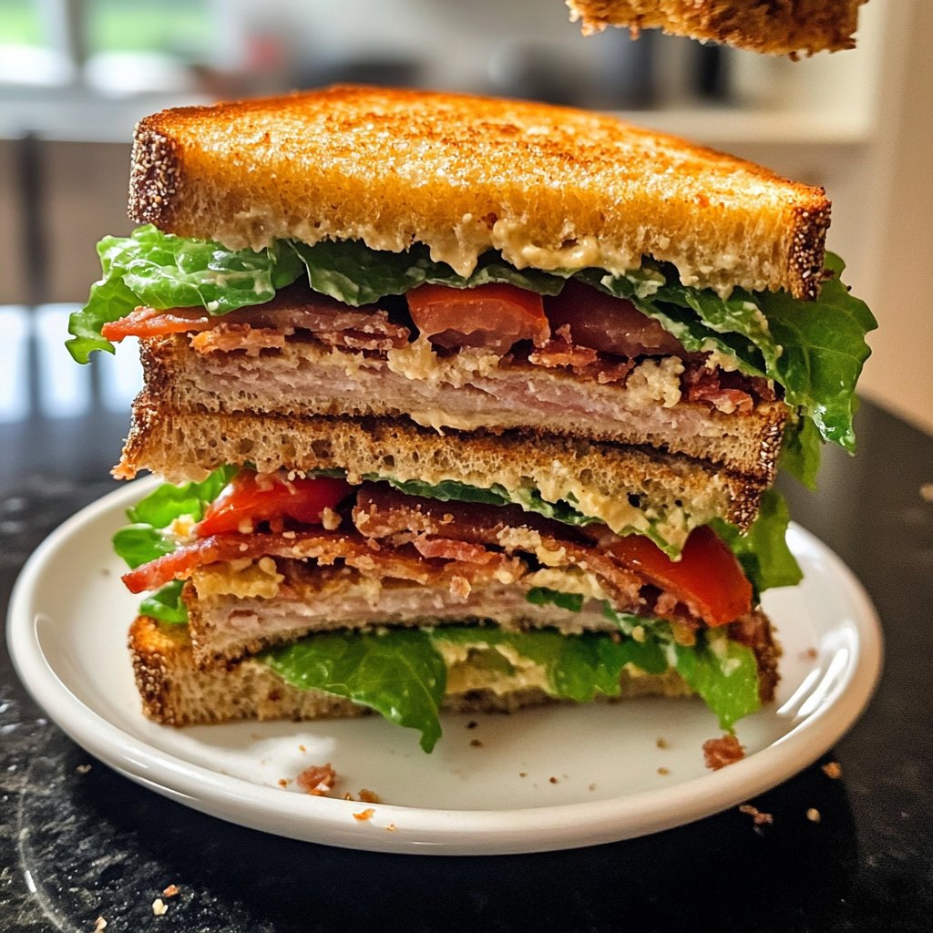 Healthy BLT Sandwich Lunch