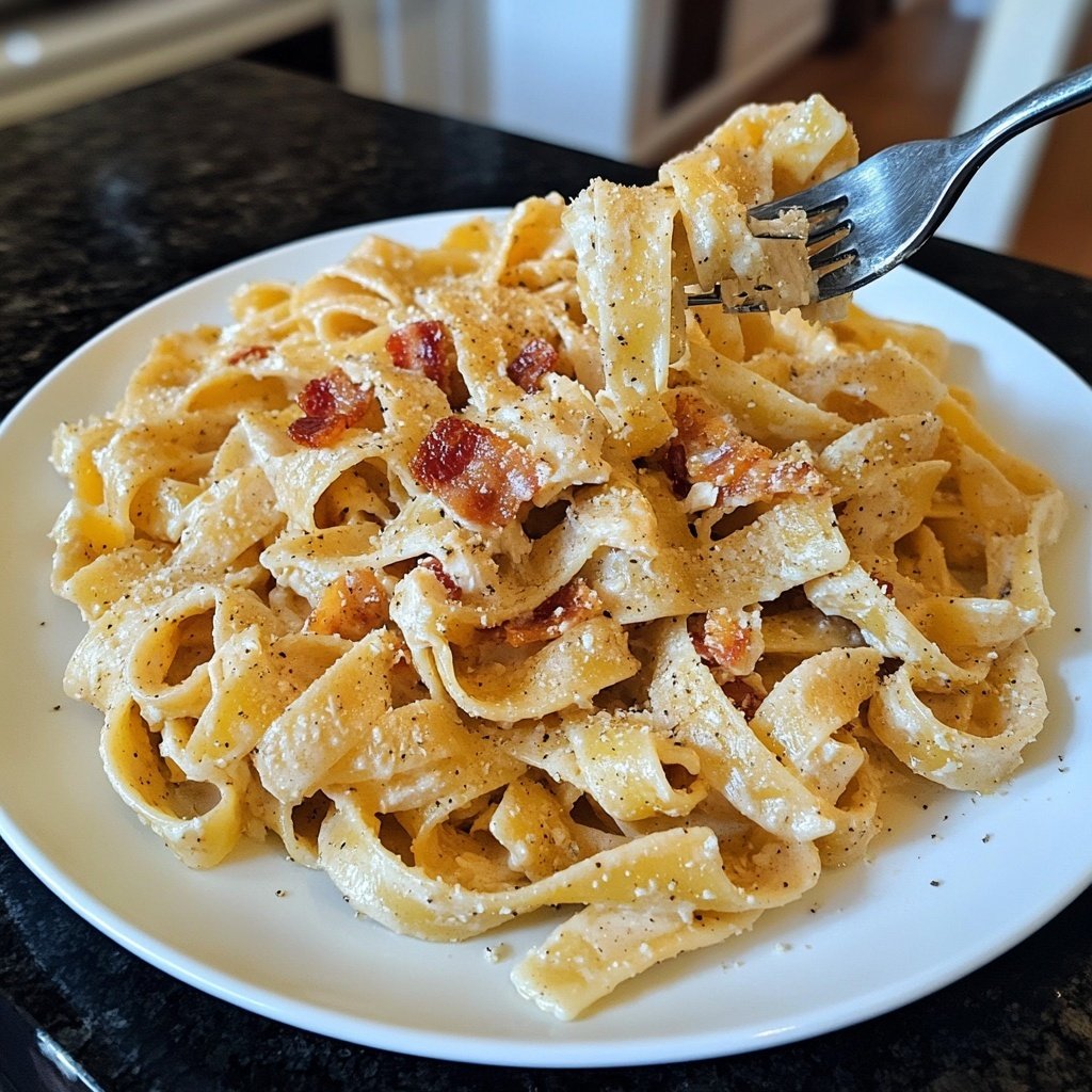 Creamy Chicken Bacon Ranch Pasta