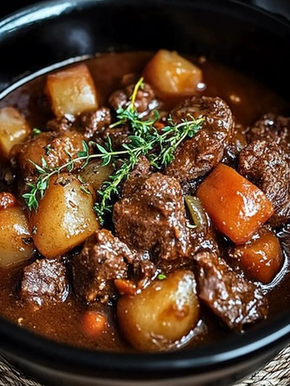 Slow Cooker Beef Bourguignon
