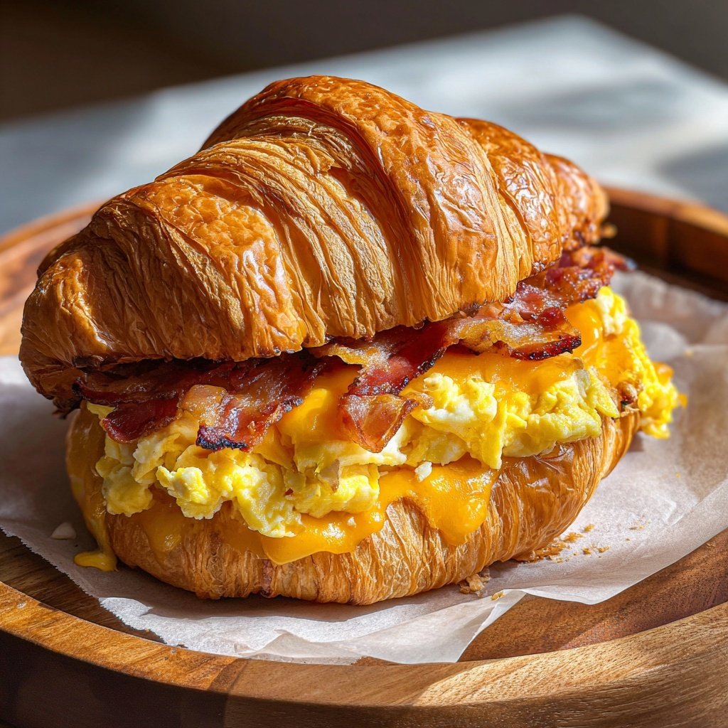 Savory Croissant Breakfast Sandwich