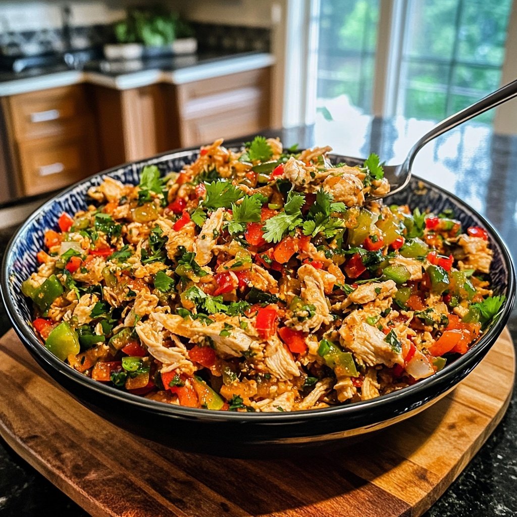 Light Chicken Burrito Bowl Lunch