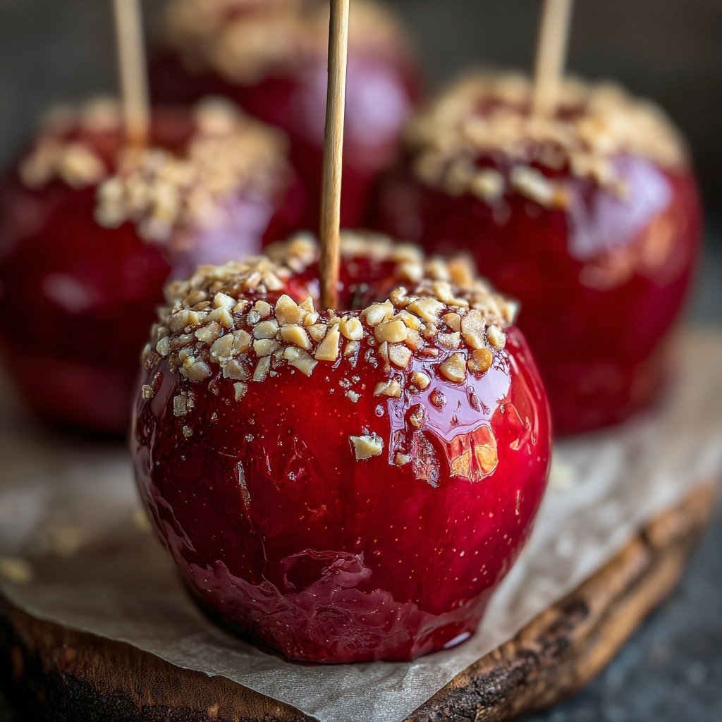 Red Glossy Candy Apples