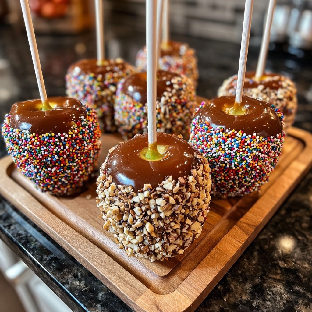 Caramel Dipped Candy Apples