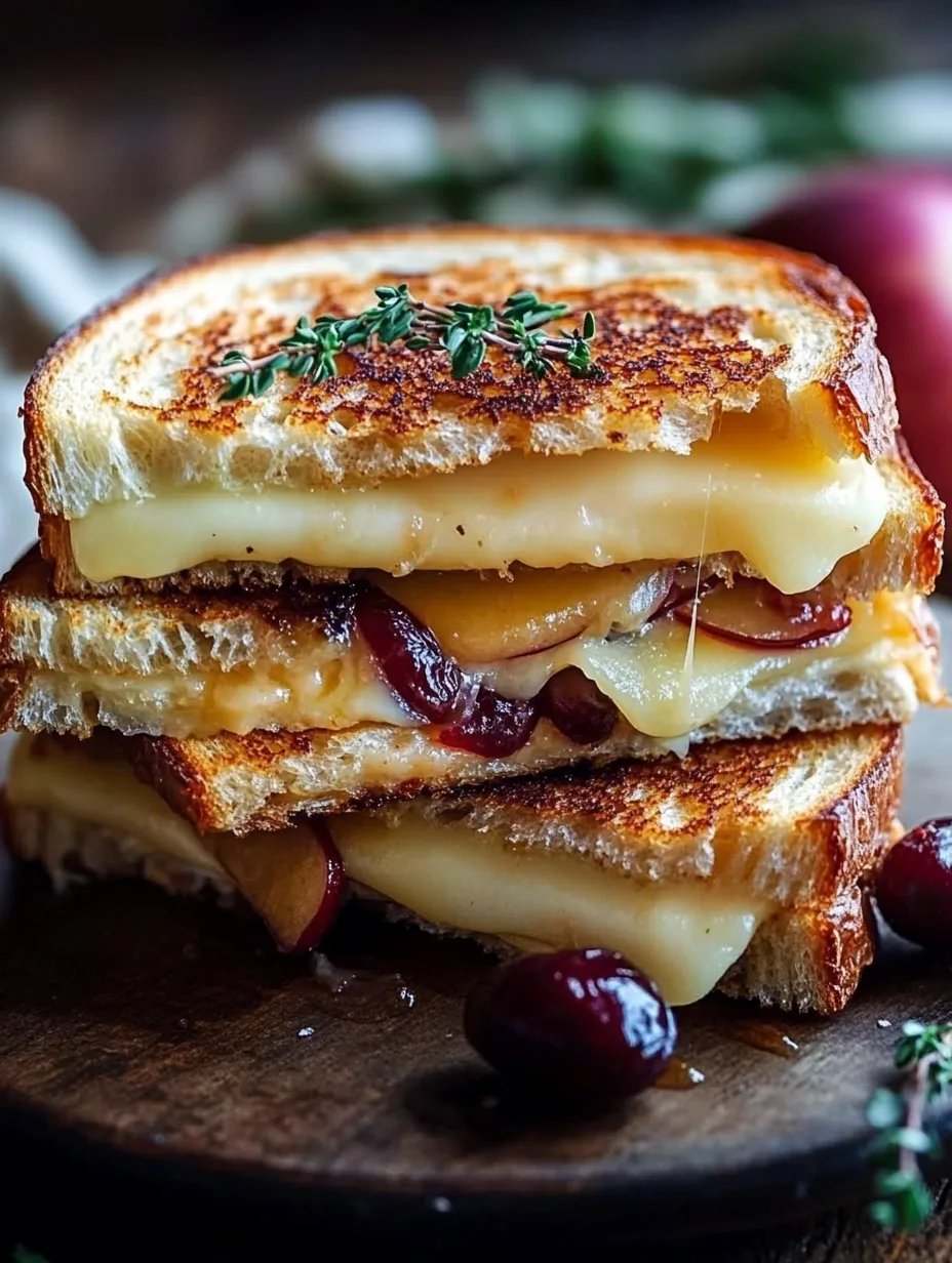 Fall-Inspired Apple and Cranberry Grilled Cheese Sandwich