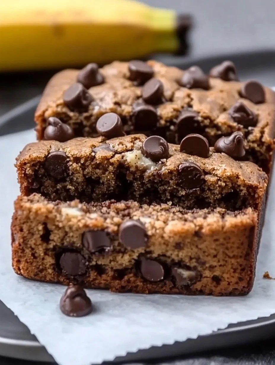 Healthier Chocolate Chip Banana Bread